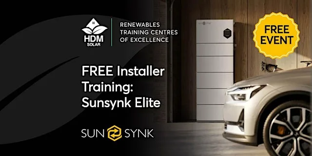 Sunsynk Product Training at HDM Solar Port Talbot at HDM Solar Port Talbot
