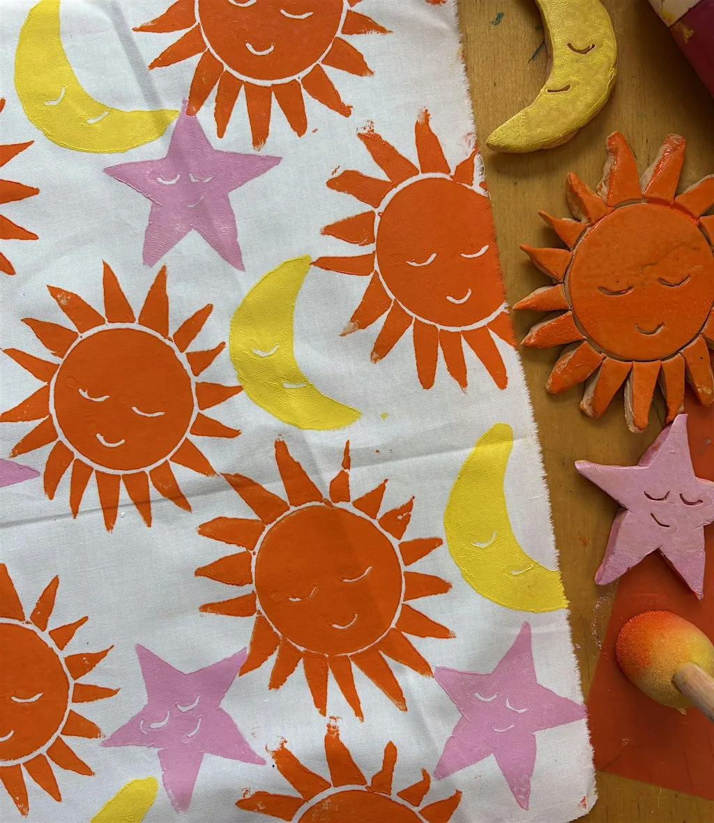Family Art Session: Block-printed Fabrics WITHERNSEA at The Meridian Centre