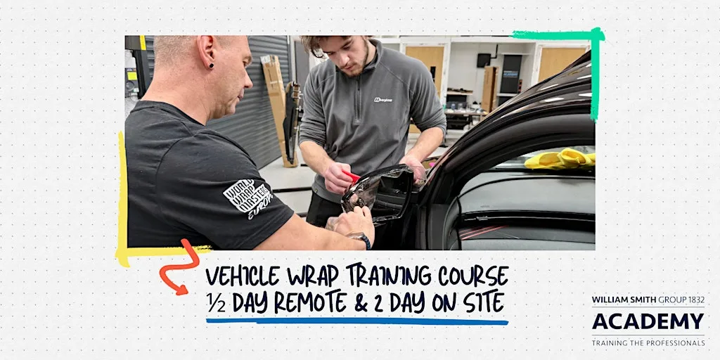 Vehicle Wrap Training Course - 1/2 Day Remote & 2 Day On-Site