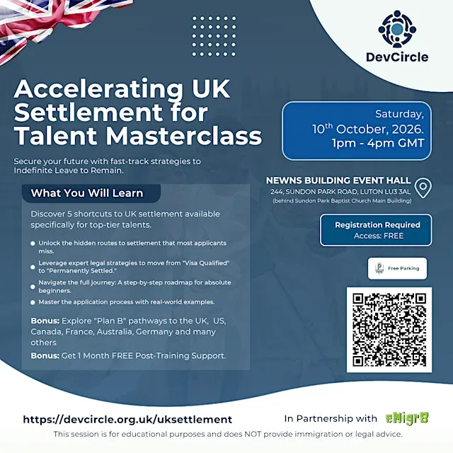 Accelerating UK Settlement for Talent Masterclass