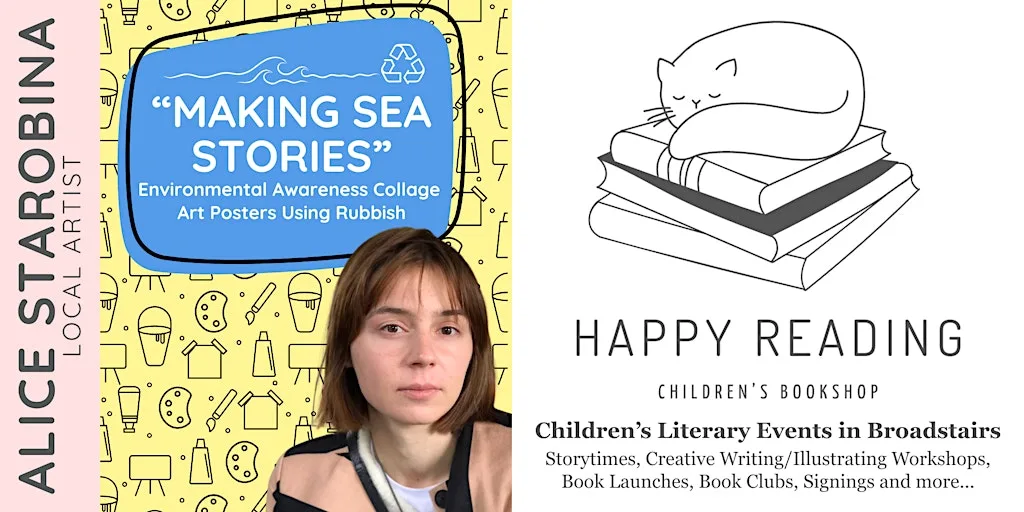 Kids Art Workshop: Making Sea Stories with Alice Starobina (For ages 4-11) at Happy Reading Children's Bookshop