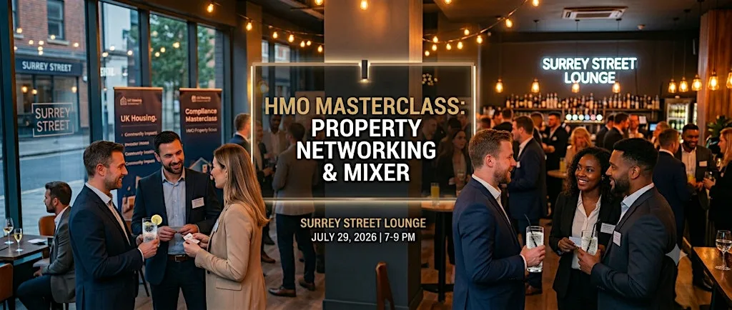 HMO Masterclass: Property Networking & Mixer at Surrey Street Lounge