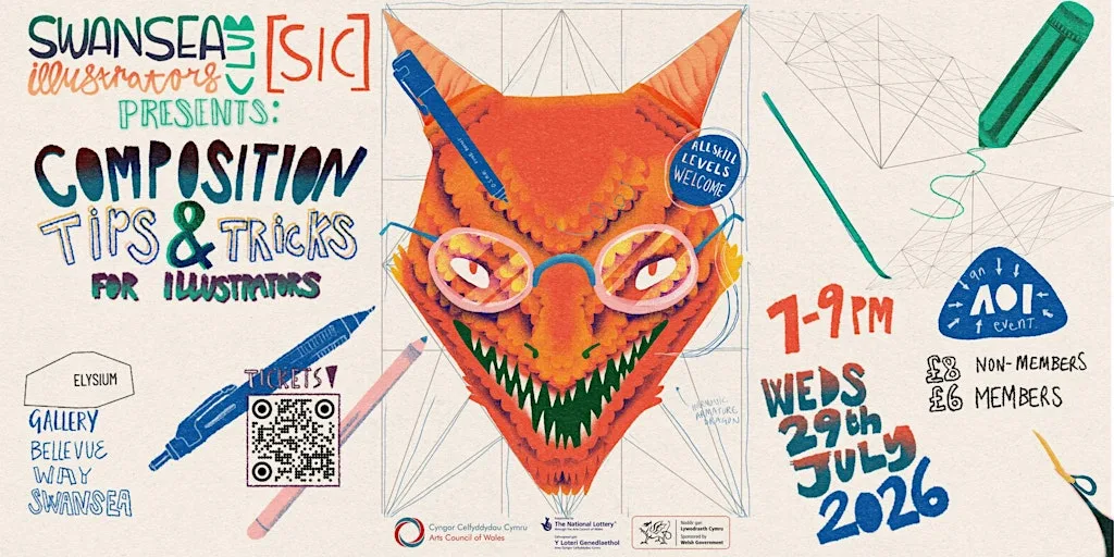Swansea Illustrators Club Presents: Composition Tips & Tricks at 12-24 Bellevue Way