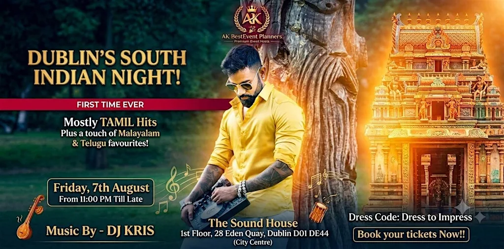 South Indian Night Dublin at The Sound House