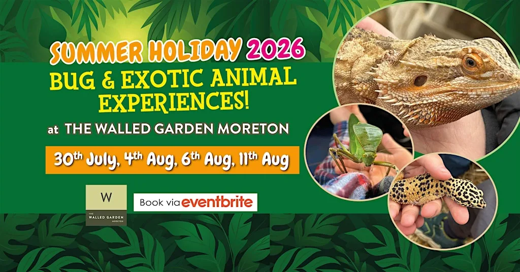 Bug and Exotic Animal Experience at The Walled Garden - Summer 2026 at The Walled Garden