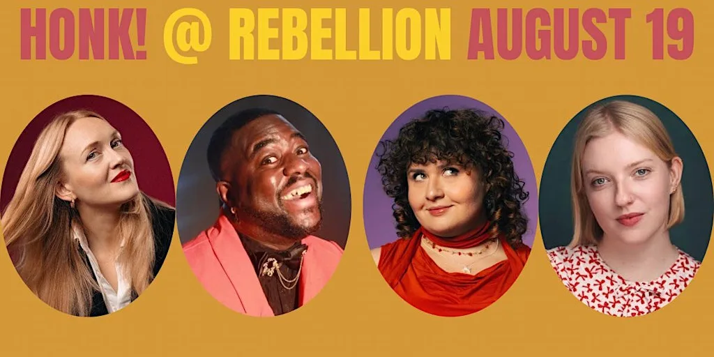 Honk! Rebellion comedy night August 19 at Rebellion Brewery