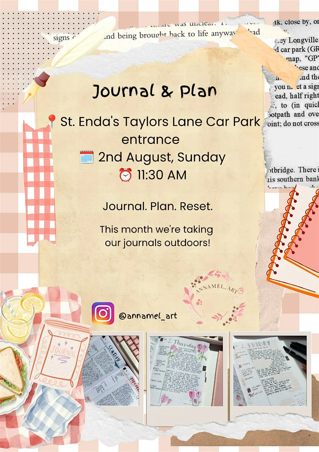 Journal & Plan - August Picnic