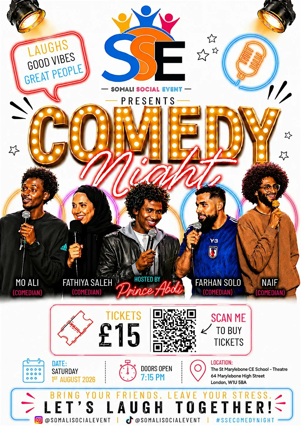 Somali Social Event - Present Comedy Night at 64 Marylebone High St