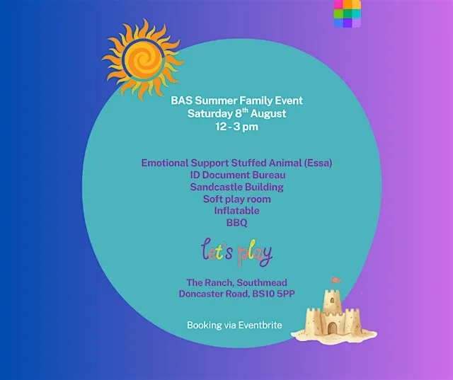 BAS Summer Family Event at Southmead Adventure Playground (The Ranch)