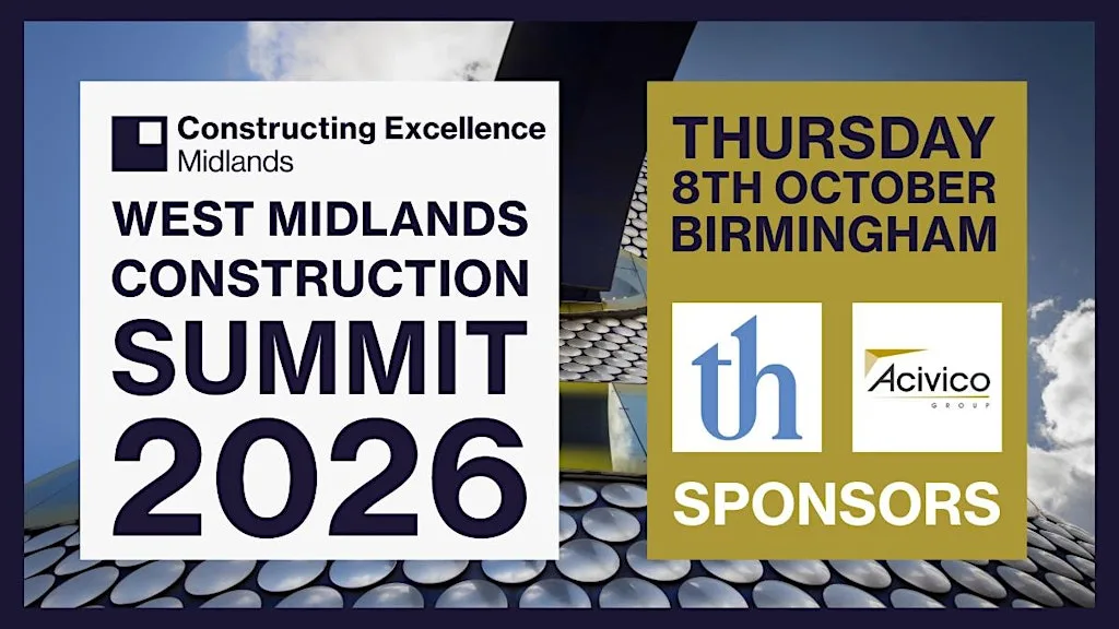 CE West Midlands Construction Summit at The Birmingham Conference & Events Centre