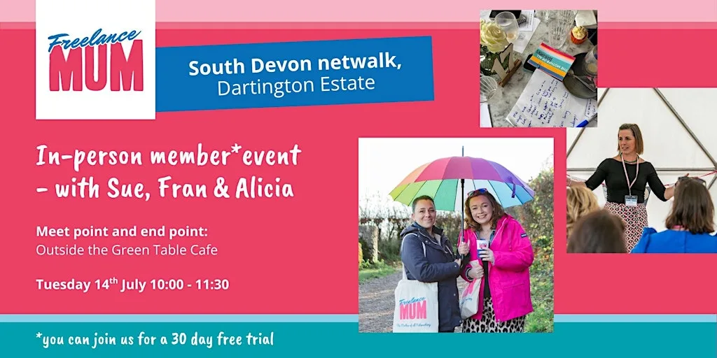 Freelance Mum South Devon netwalk at Dartington Estate