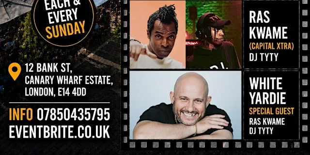 Reggae On The Wharf Brunch Karaoke Edition with White Yardie at Amazing Grace Canary Wharf