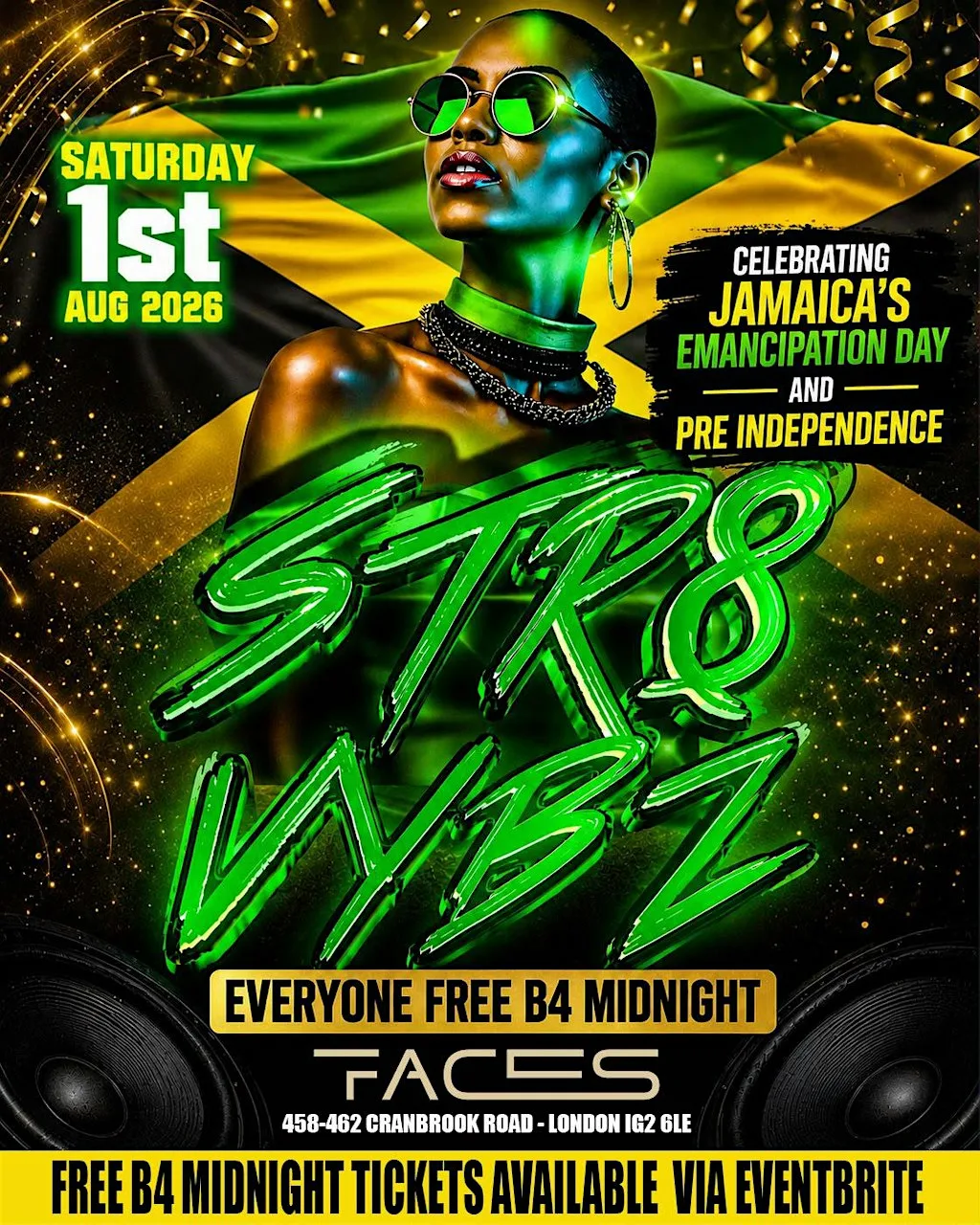 STR88 VYBES - Jamaica's Emancipation & Independence Party (1000+ RAVERS) at Faces NightClub