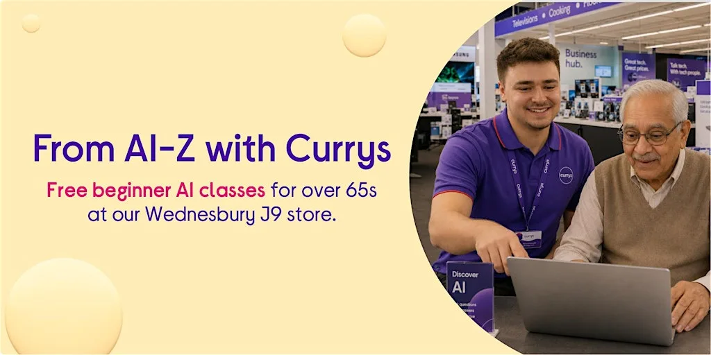 From AI - Z with Currys Wednesbury J9 at Currys