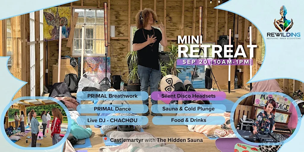 REWILDING: PRIMAL Breathwork with Silent Disco Headsets - Live DJ - Sauna at Hidden Sauna Bridgefield