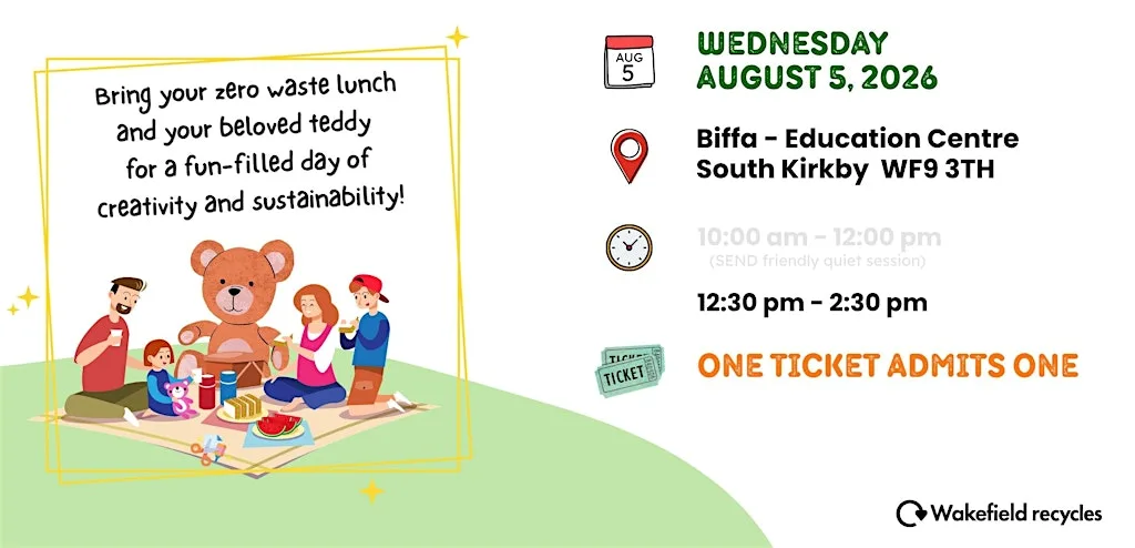 Zero Waste Teddy Bears Picnic (12:30pm) at Biffa Recycling Services Ltd