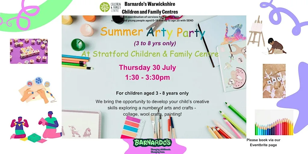 Summer Arty Party at Stratford C&FC at Stratford Children and Family Centre