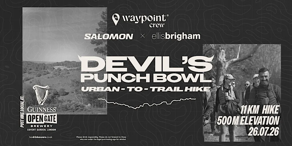Devil’s Punchbowl 11km Hike with Salomon X Ellis Brigham + Post Hike Social