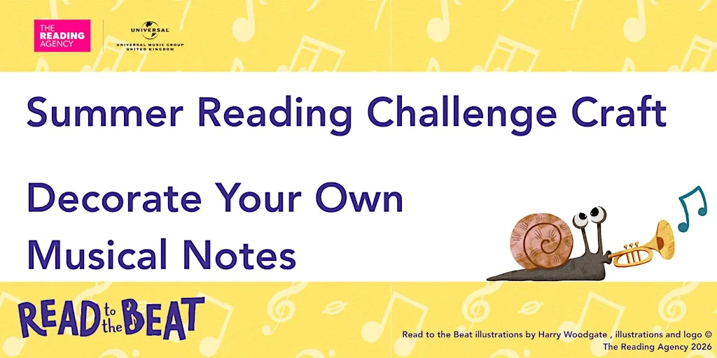 Decorate Your Own Musical Notes at Bath Central Library at Bath Central Library