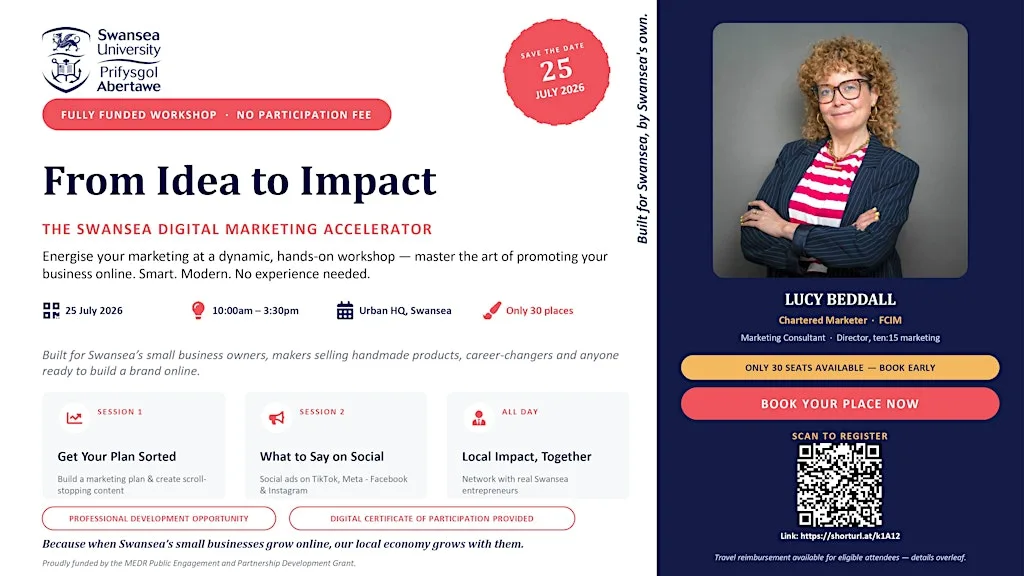From Idea to Impact: The Swansea Digital Marketing Accelerator/Fully Fund at Swansea