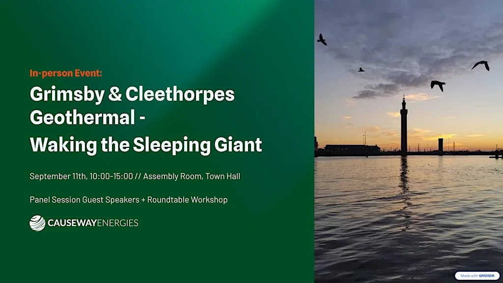 Grimsby & Cleethorpes Geothermal Energy - Waking the Sleeping Giant at Grimsby Town Hall