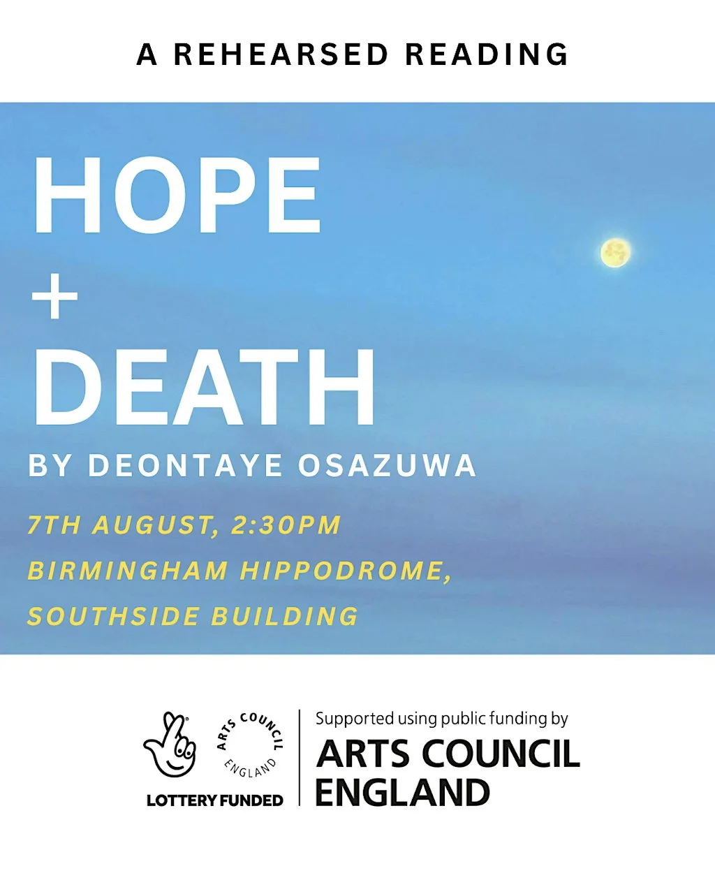 HOPE + DEATH: A Rehearsed Reading at Birmingham Hippodrome, The Southside Building