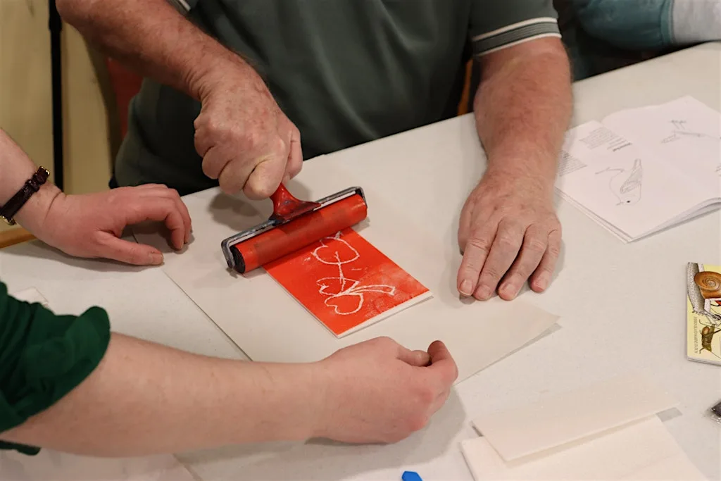 Relief Print Workshop with artist Gráinne McMenamin at Old Library Trust, Healthy Living Centre