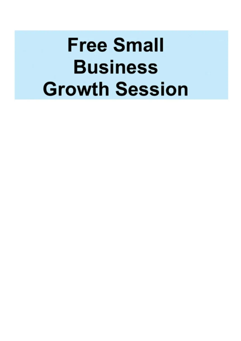 FREE SMALL BUSINESS GROWTH SESSION at Chorlton Library