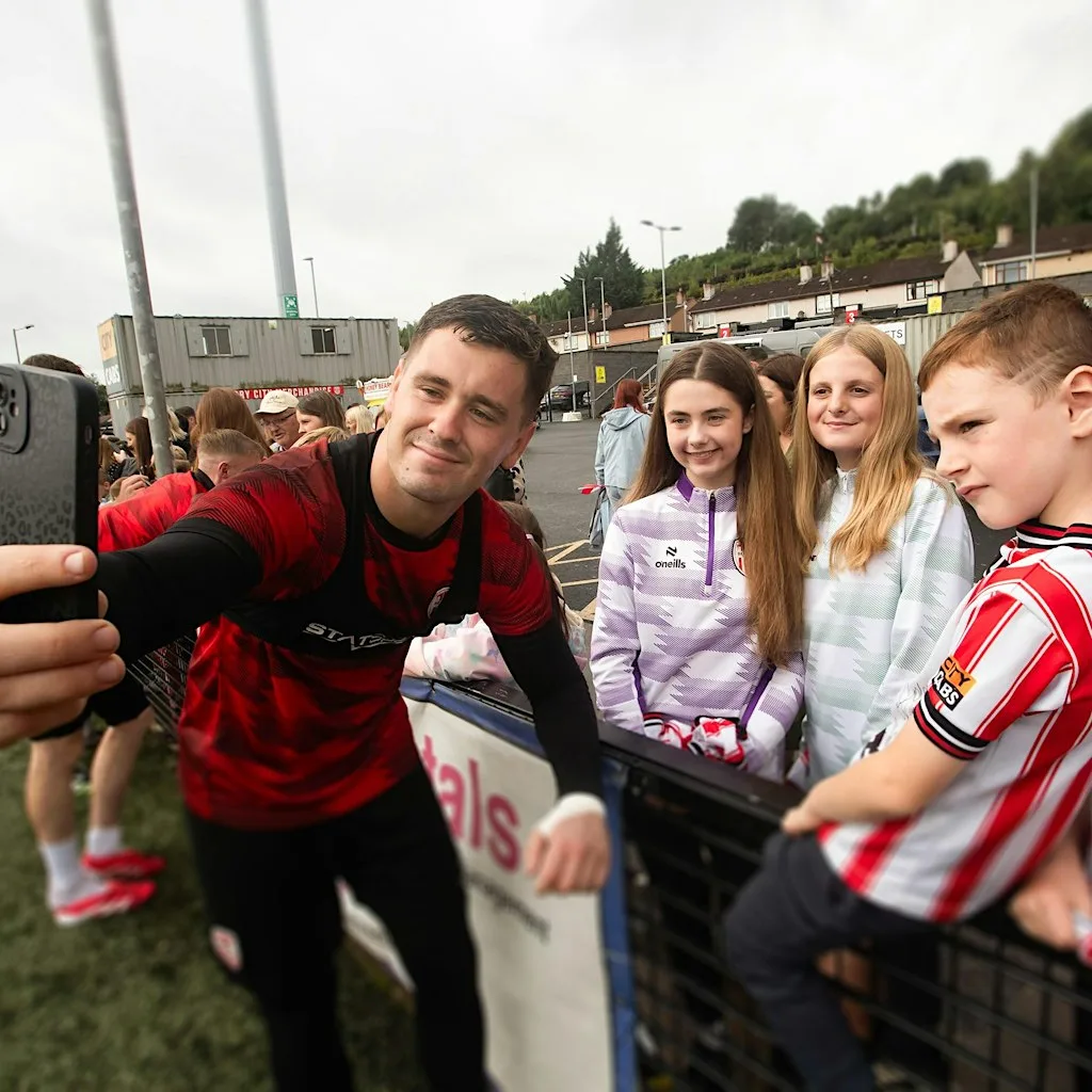 Derry City FC Open Training Session at The Ryan McBride Brandywell Stadium
