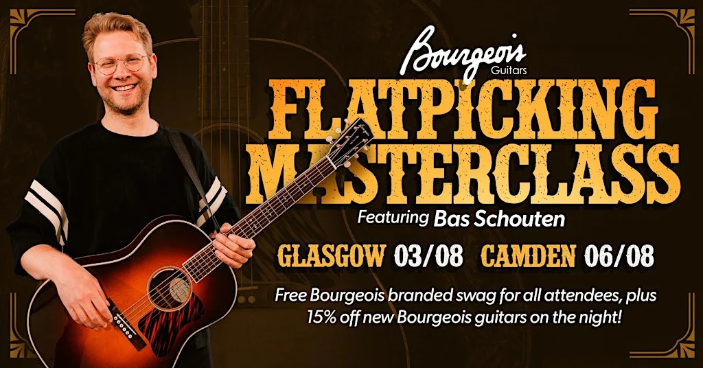 Bourgeois Flatpicking Masterclass with Bas Schouten at guitarguitar Glasgow at guitarguitar Glasgow