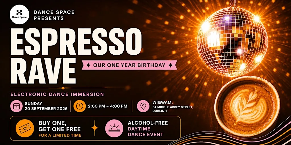 Espresso Rave | Daytime Dance Bring A Plus One For Free Limited Time Offer at Wigwam