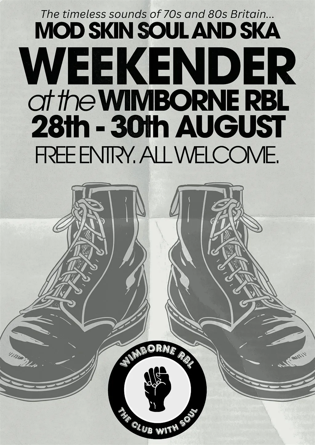 MOD SOUL SKIN AND SKA WEEKENDER at Royal British Legion