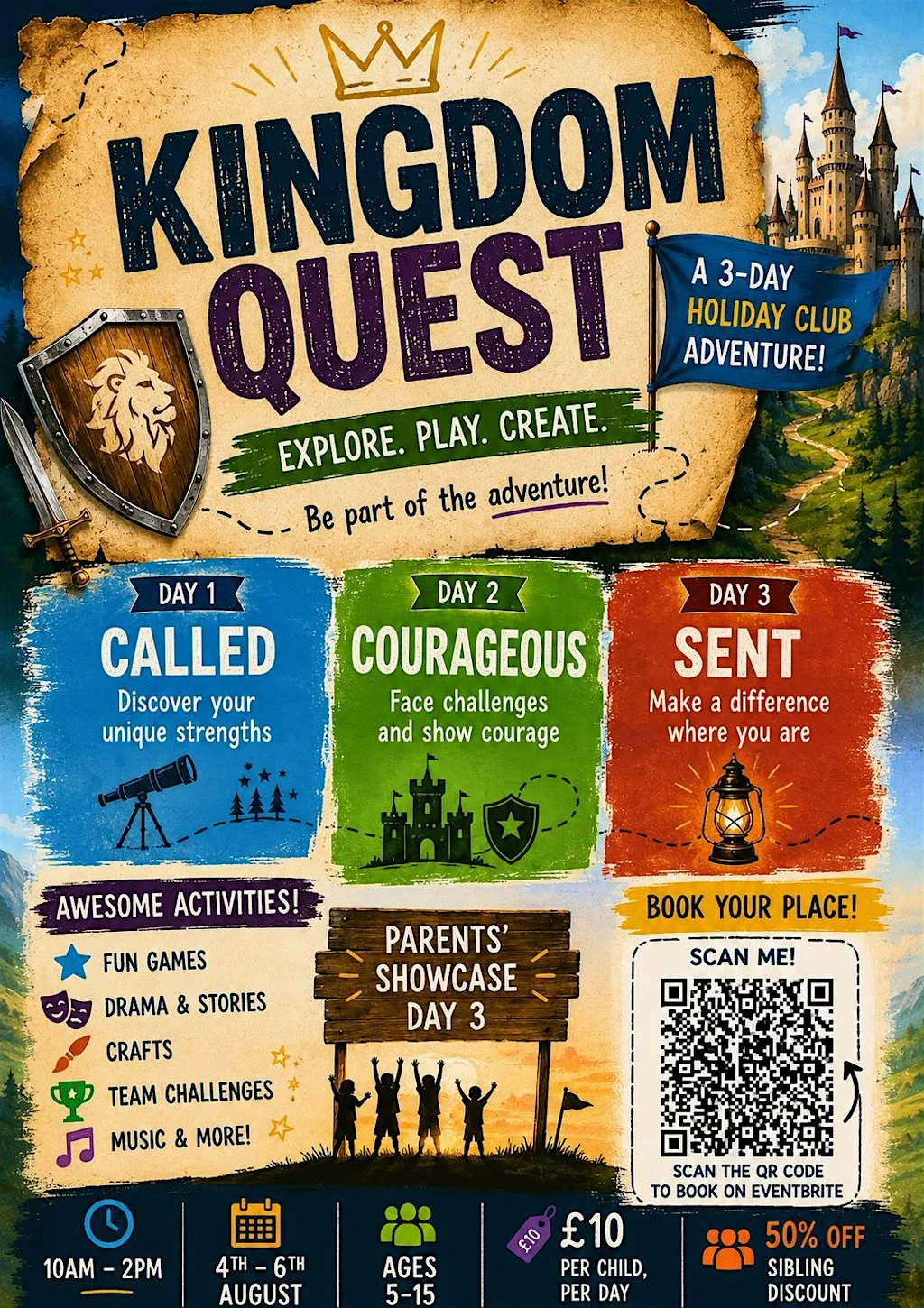Kingdom Quest Holiday Club 2026 at Christ the Sower Ecumenical Primary School