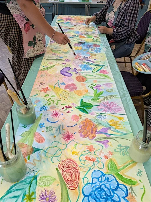Communal Painting Workshop at Llangynwyd Village Hall
