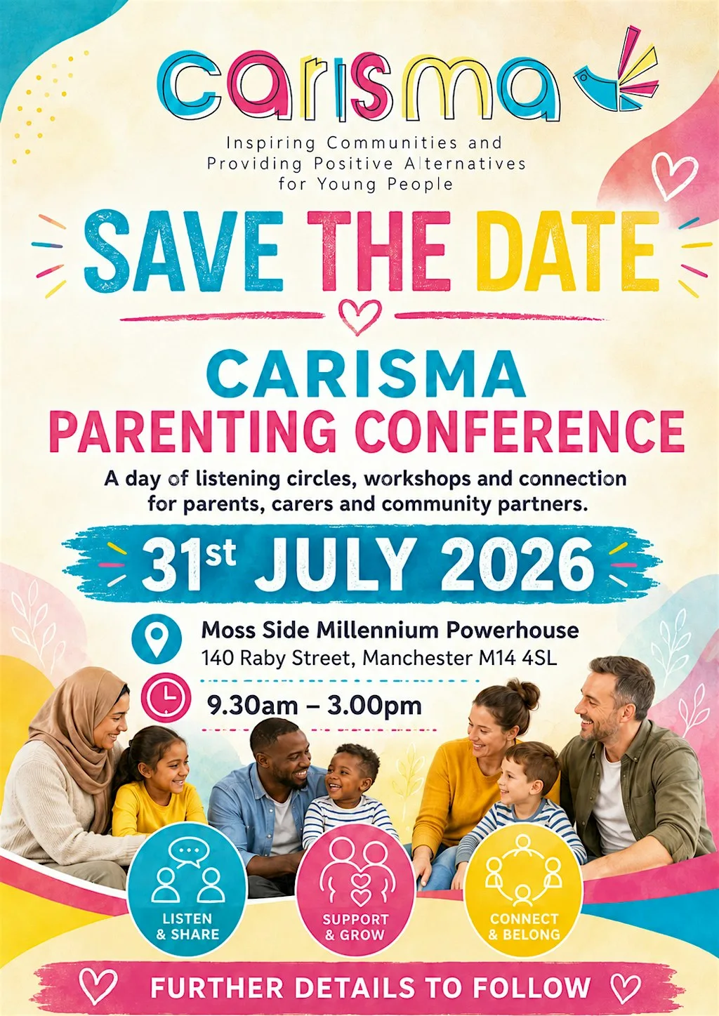 FREE Parenting Conference – Building Safer Families, Stronger Communities at Moss Side Millenium Powerhouse