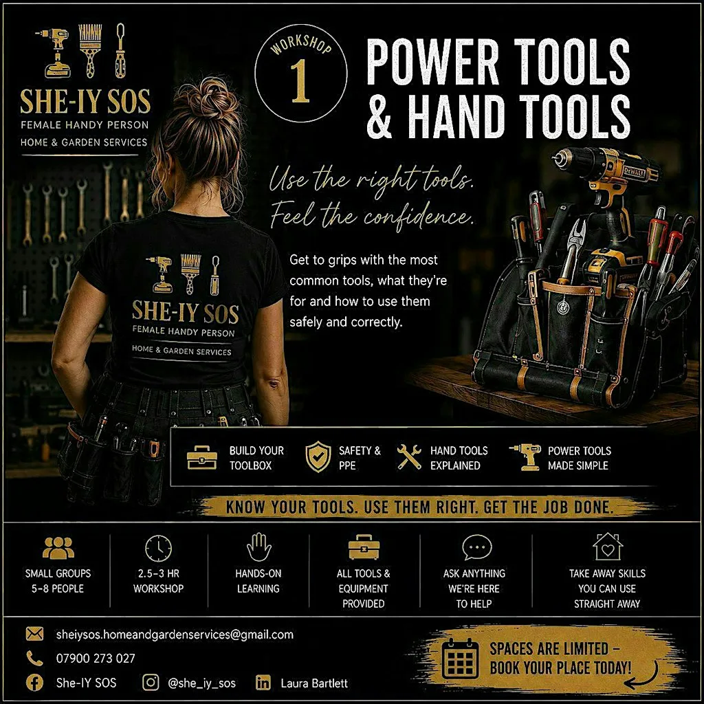 She-IY SOS Confidence Workshops - Power Tools & Hand Tools at Sunderland Area Parent Support (SAPS)