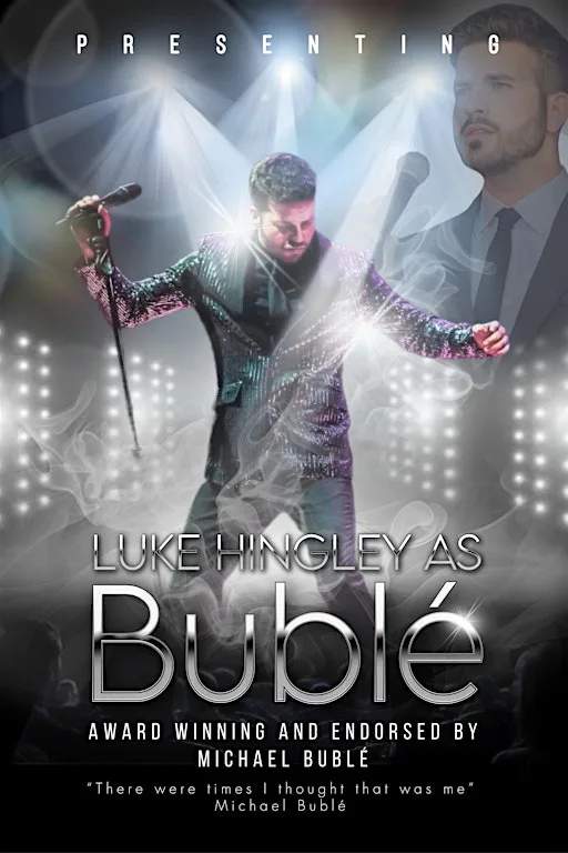 Luke Hingley as Bublé at The Astbury Golf & Lodge Resort