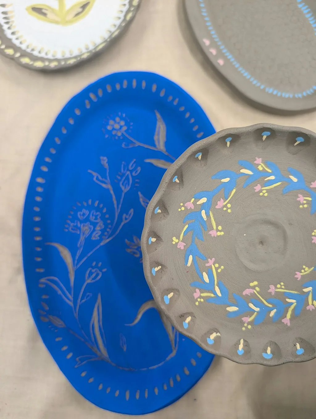 Pottery Painting with Safi COAST Funded by Swansea Council at Swansea Community Workshops