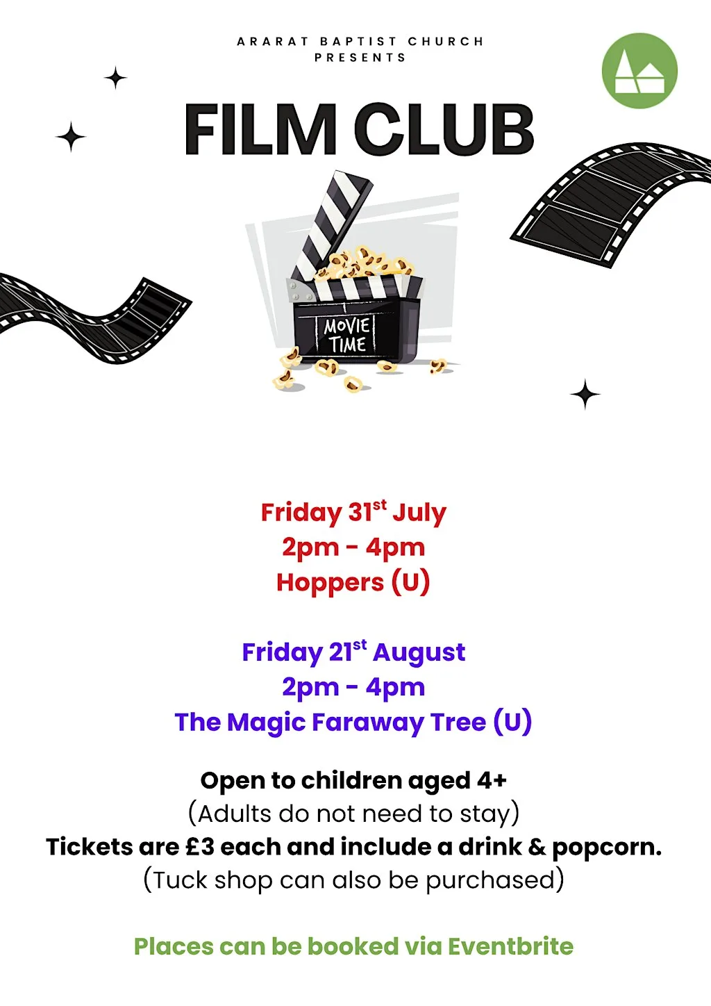 Film Club (Age 4+) at Ararat Baptist Church