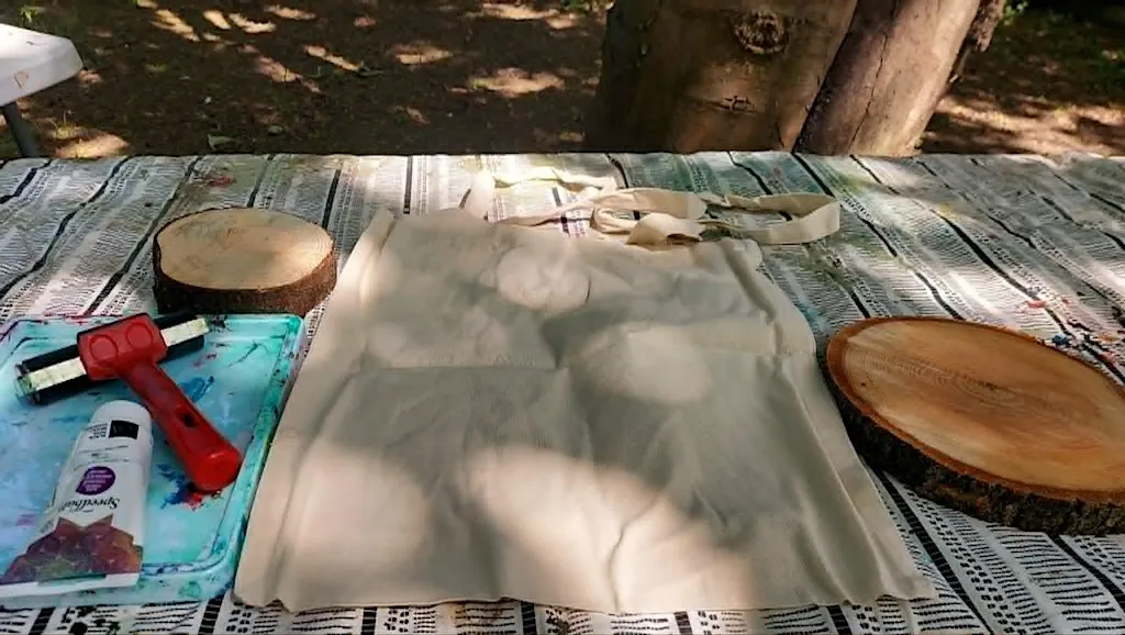 Tree Ring Tote Bag printing