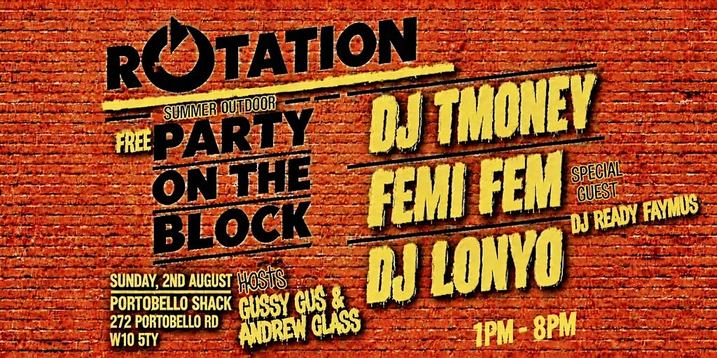 "Party On The Block " - Rotation - Summer Outdoor
