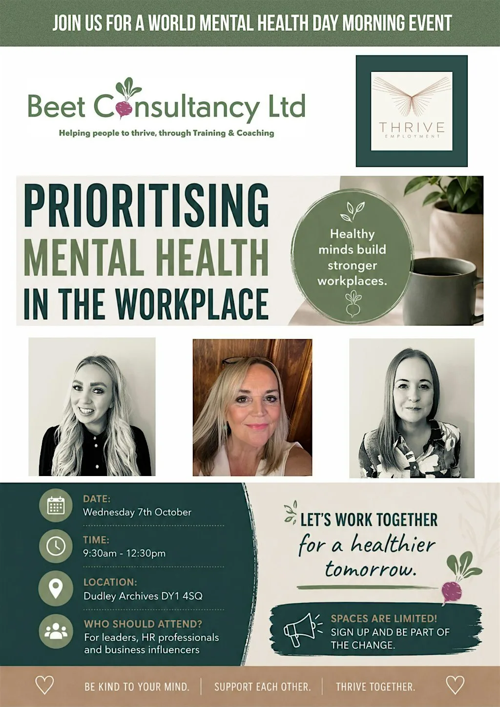 Prioritising Mental Health In The Workplace at Dudley Archives