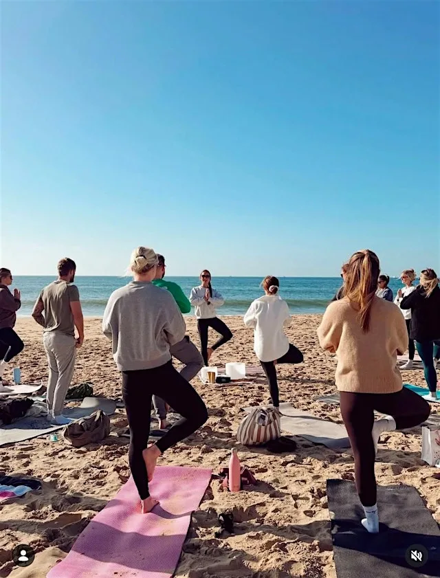 Ete Beach Yoga at Durley Chine Beach