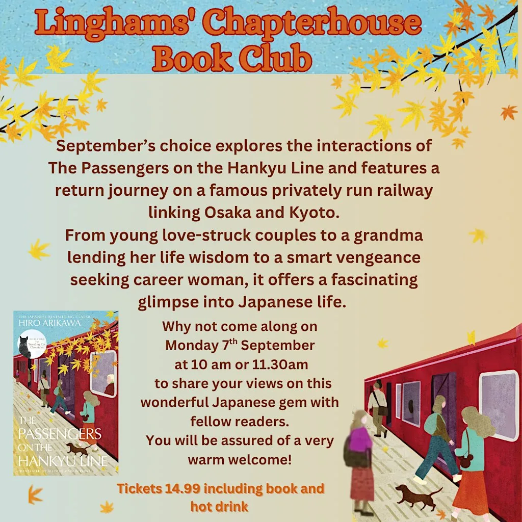 Linghams' Book Club - The Passengers on the Hankyu Line -Hiro Arikawa at Linghams Booksellers