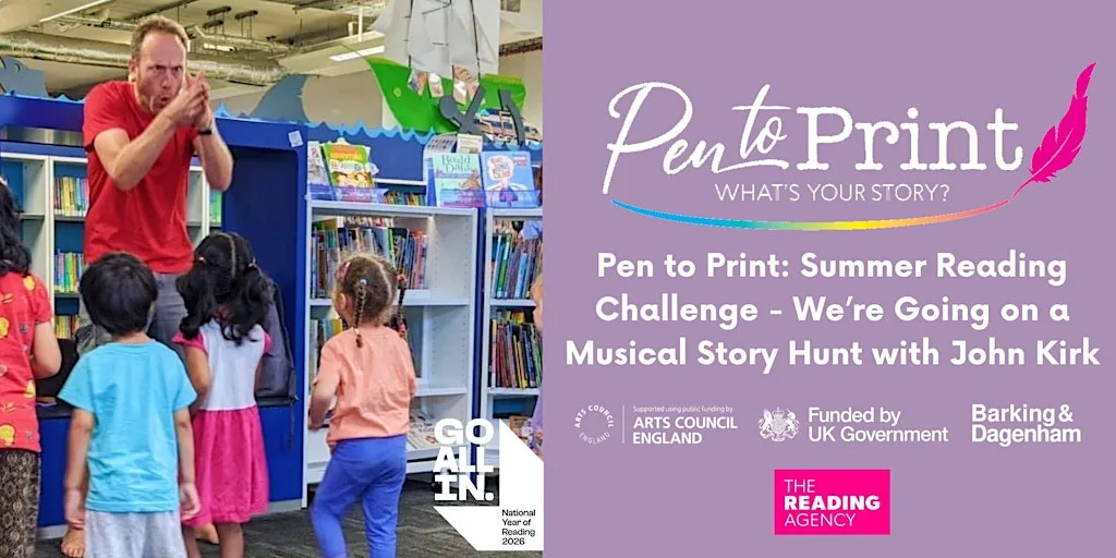 Pen to Print: SRC - We’re Going on a Musical Story Hunt with John Kirk at Marks Gate Community Centre & Library