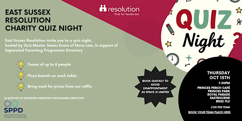 Charity Quiz Night hosted by East Sussex Resolution at Perch Princes Park