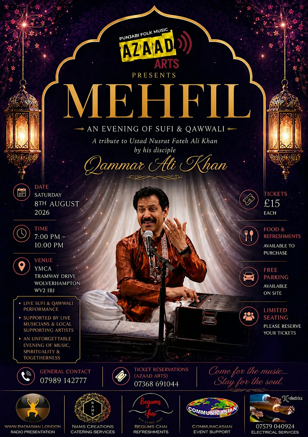 Mehfil a Tribute to Ustad Nusrat Fateh Ali Khan at YMCA