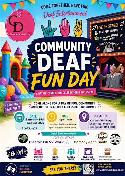 Community Deaf Festival 2026 at Cannon Hill Park