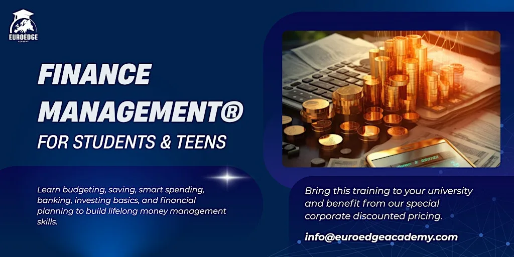 Finance Management for Students & Teens® -1 day Training in Birmingham at Regus - Birmingham, Edmund House