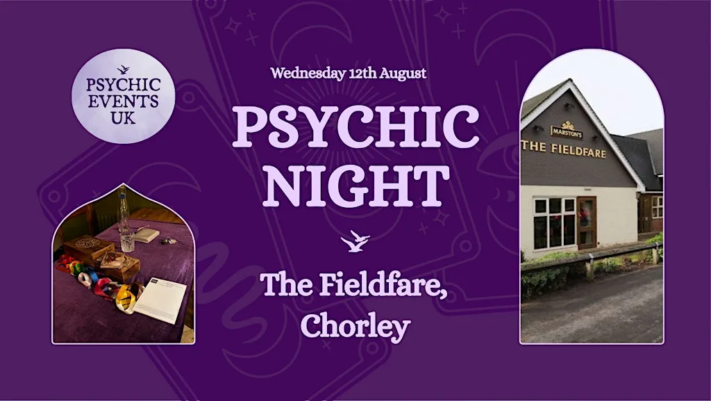 PSYCHIC READINGS NIGHT Wednesday 12th August, The Fieldfare, Chorley at Fieldfare